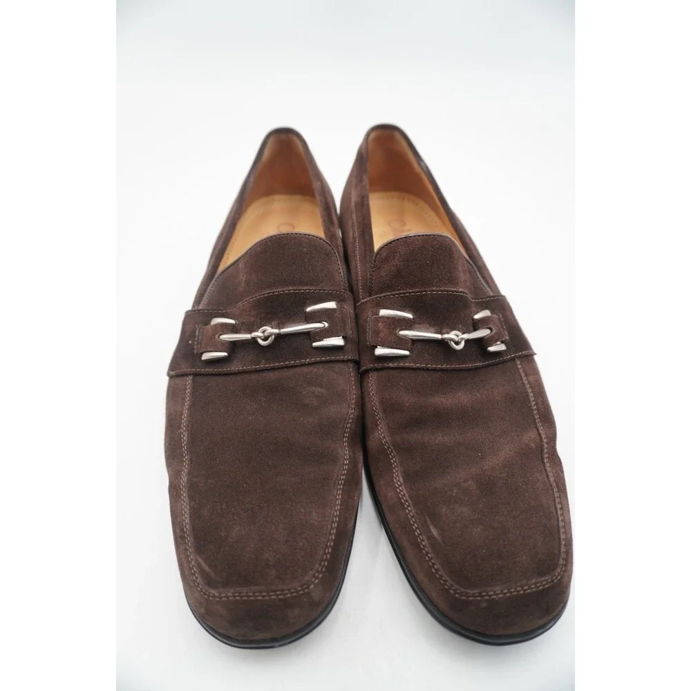Cole Haan Collection Men's Sz 11.5M Brown Suede Bit Moccasin Loafers Made/Italy